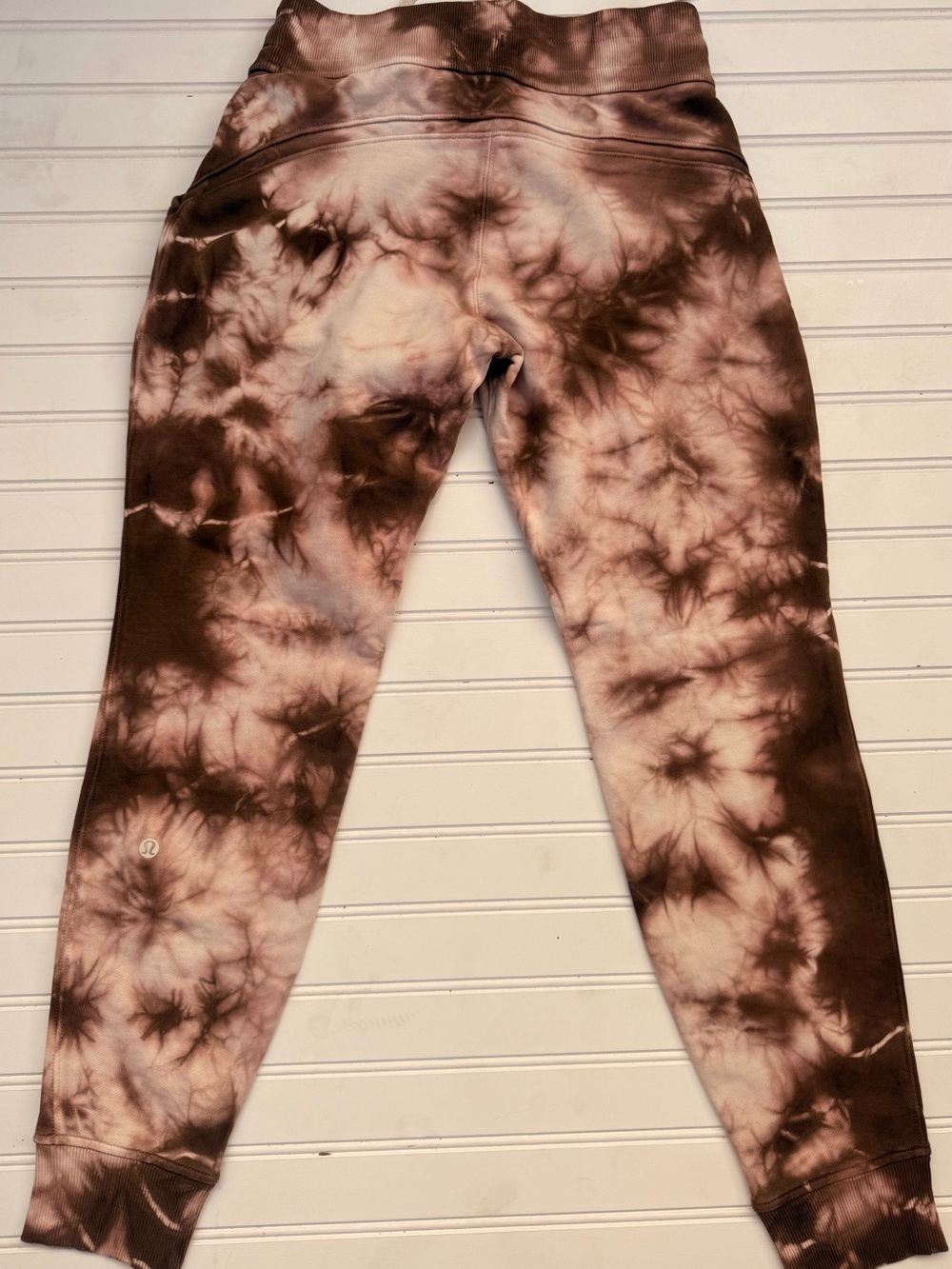 Lululemon Tie-Dye Jogger Pants - Brown/Cream
